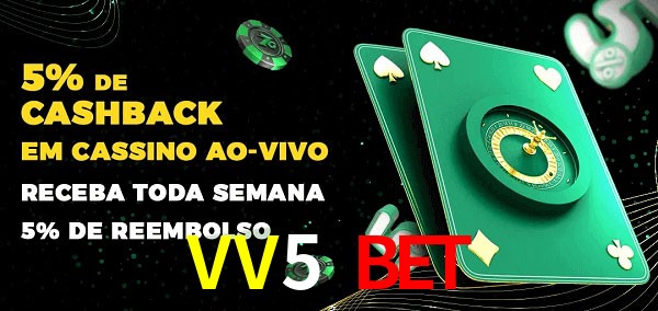 Promoções do cassino ao Vivo VV5 Bet